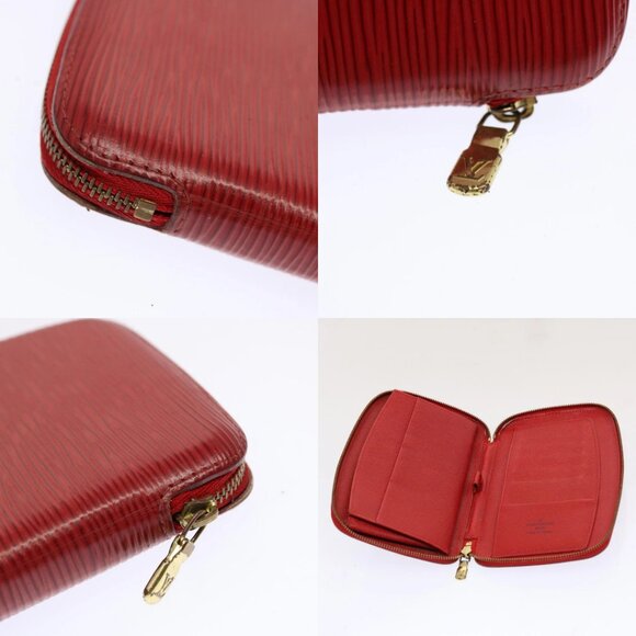 LOUIS VUITTON Epi Agenda Geode Wallet Red M63877 LV Auth 69833 - Picture 13 of 14